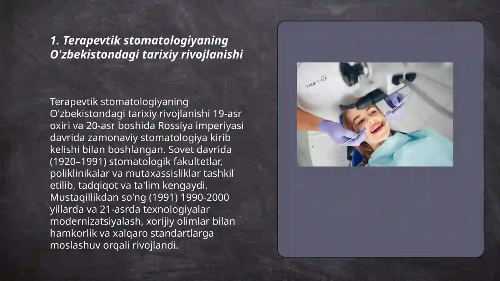 Terapevtik stomatologiya rivojiga mamlakatimiz va xorijiy 3