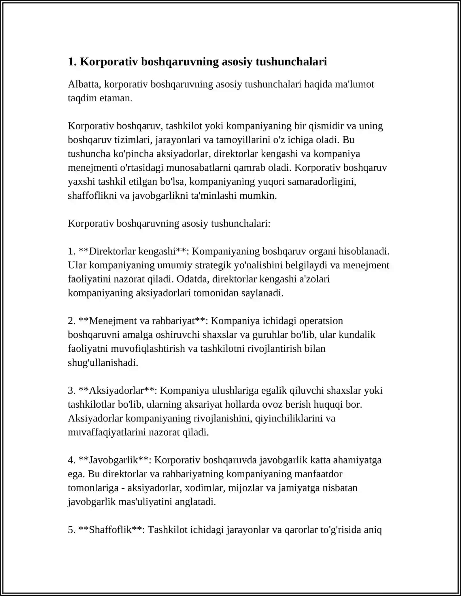 TASHQI AUDITORLAR UCHUN KORPORATIV BOSHQARUVNING AXAMIYATI 3