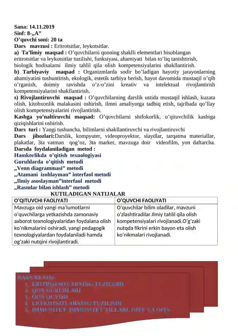 Eritrotsitlar, Leykotsitlar 3