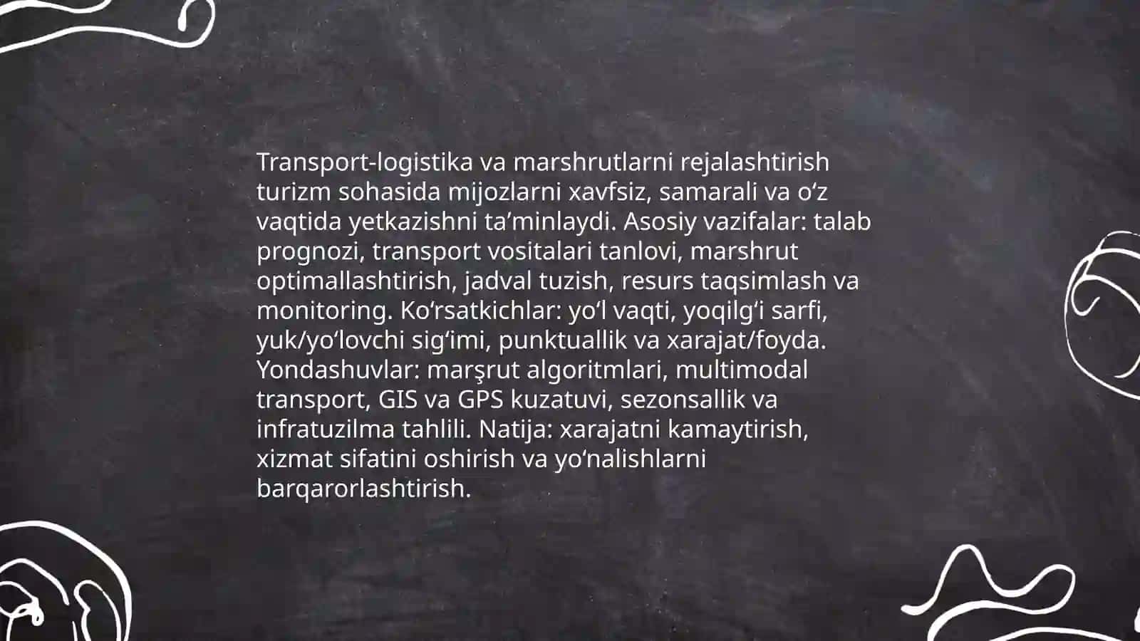 Turizmda logistik operatsiyalar va funksiyalar 3
