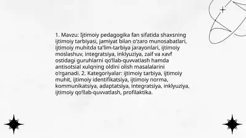 Ijtimoiy Pedagogika faning kategoriyalari va tamoyillari 3