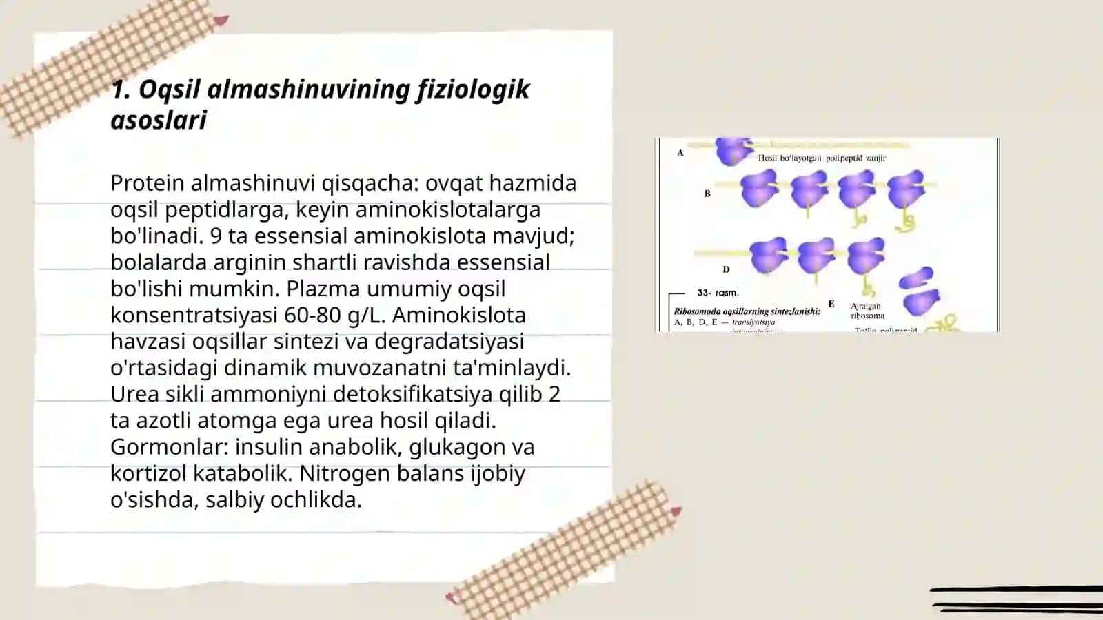 Oqsil almashinuvi buzilishi 3