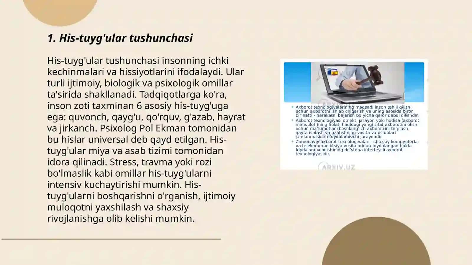 Sezgi turlari va uning xususiyatlari 3