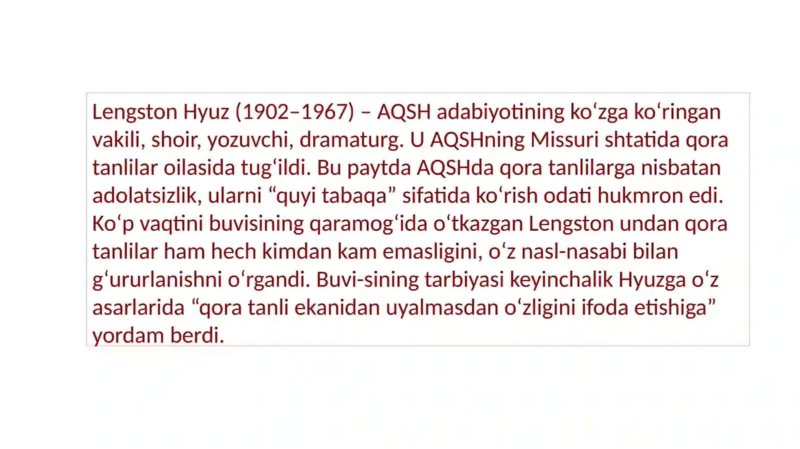 LEHNGSTON HYUZ. “RAHMAT SIZGA, XONIM” 3