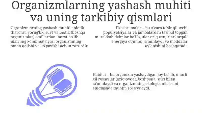 Organizmlarning yashash muhiti 3