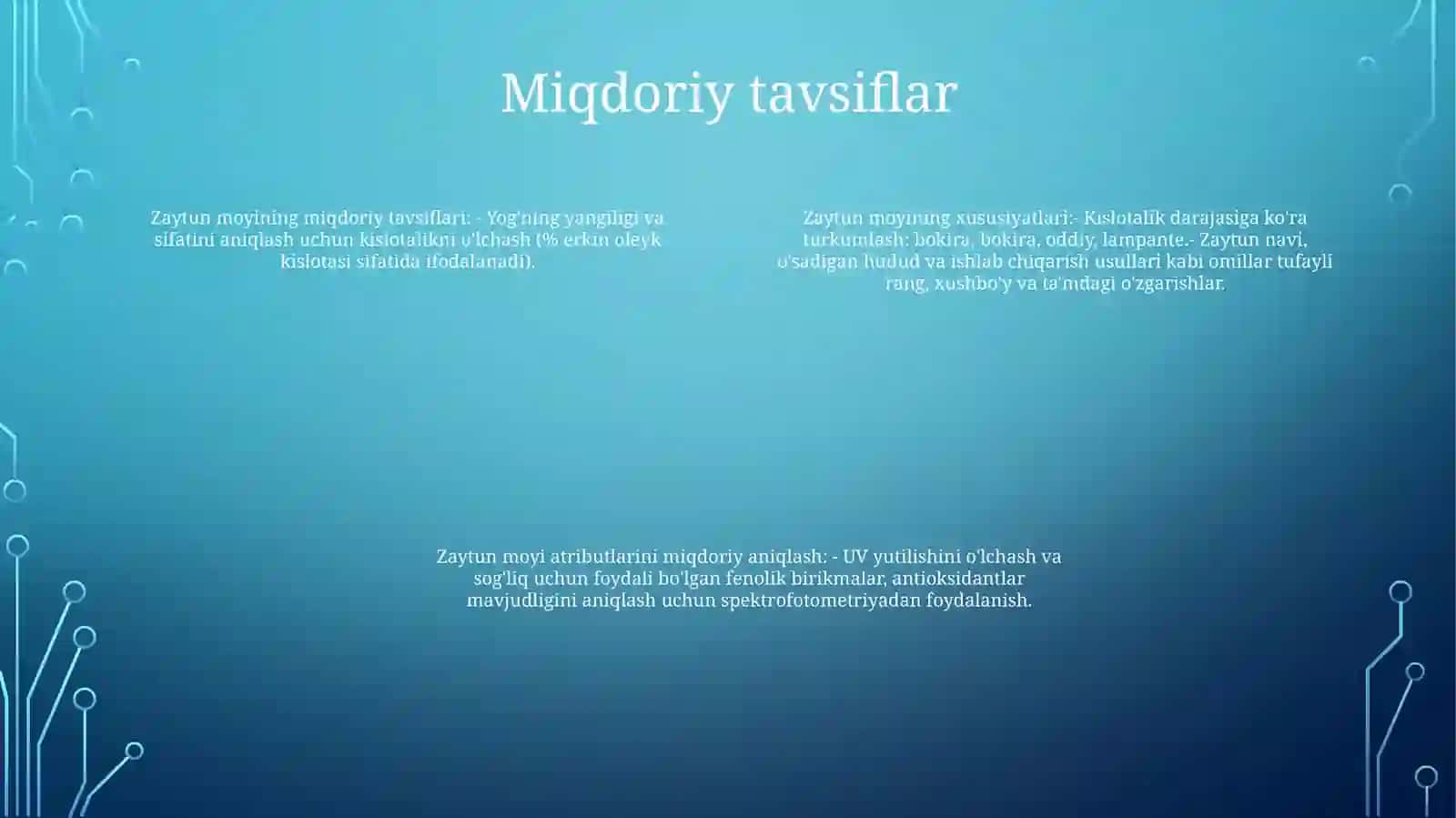 O'Lchanadigan Kattalikning Sifat Va Miqdori Tafsivlari 3