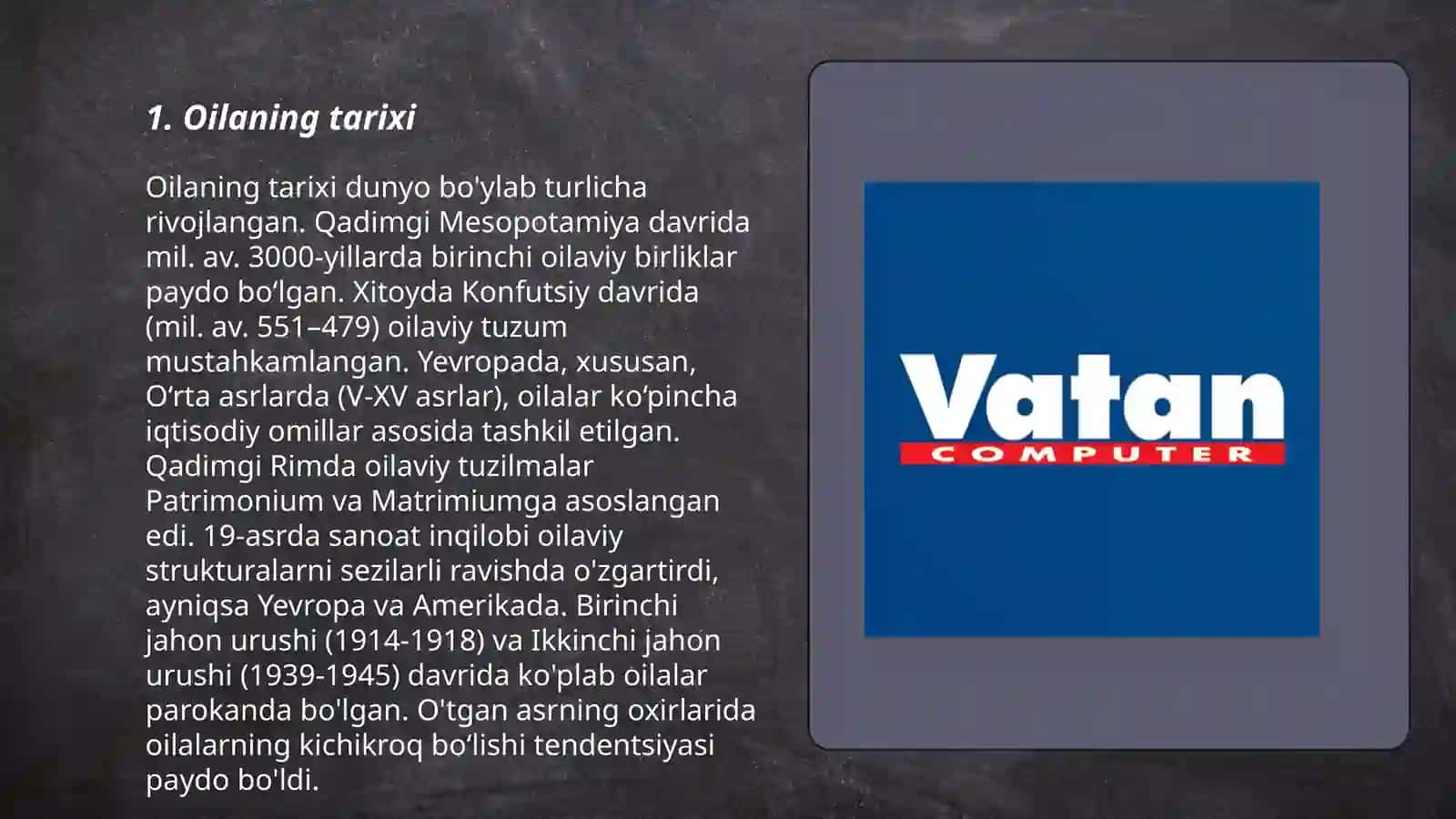 Oilaning Tarixi 3