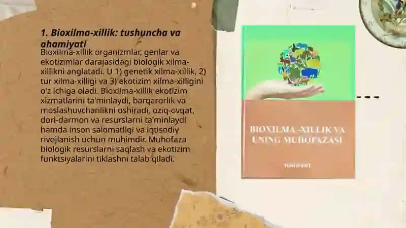 Bioxilma-xillik va uni muhofaza qilish 3