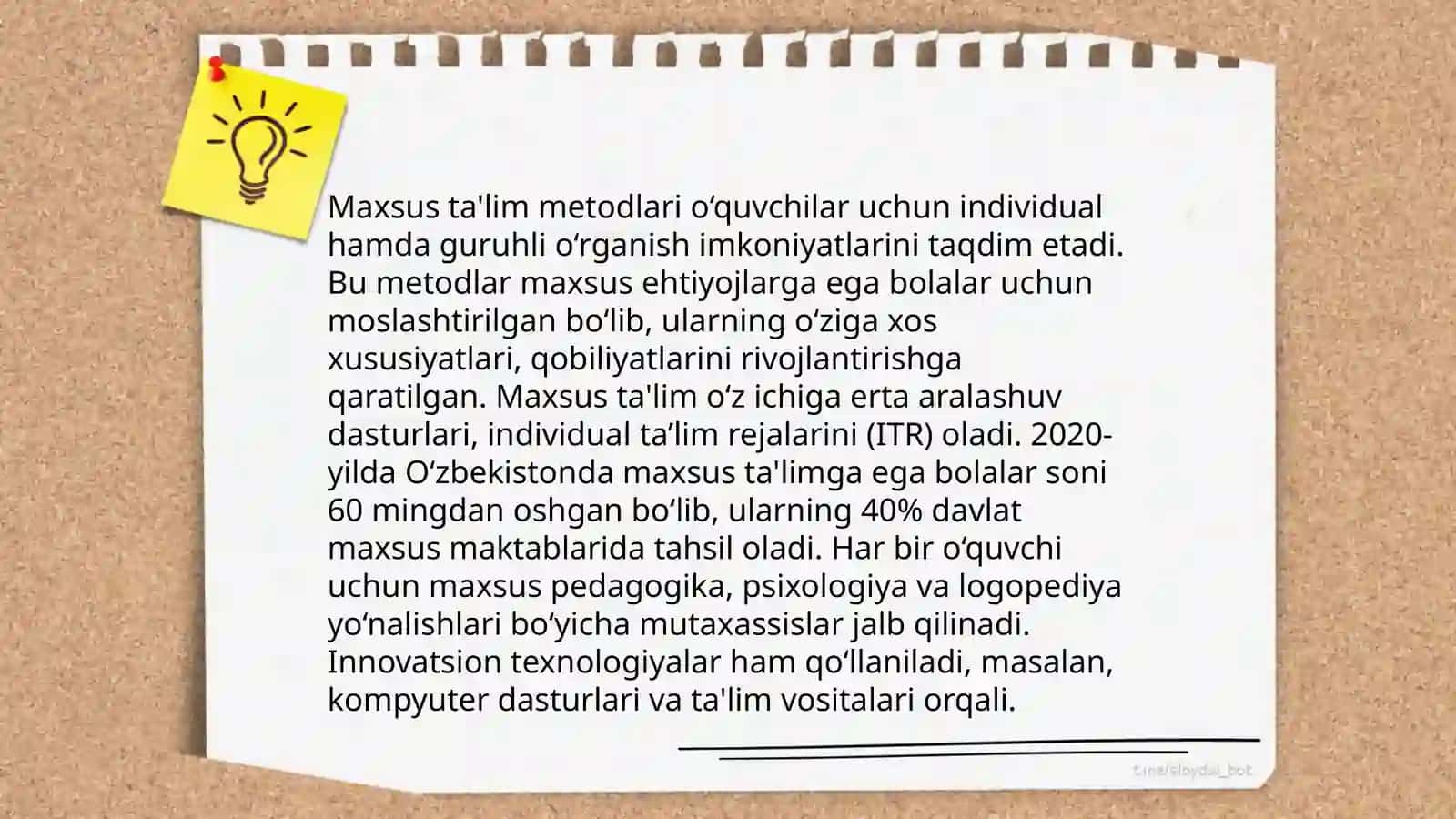 Maxsus ta'lim metodlari 3