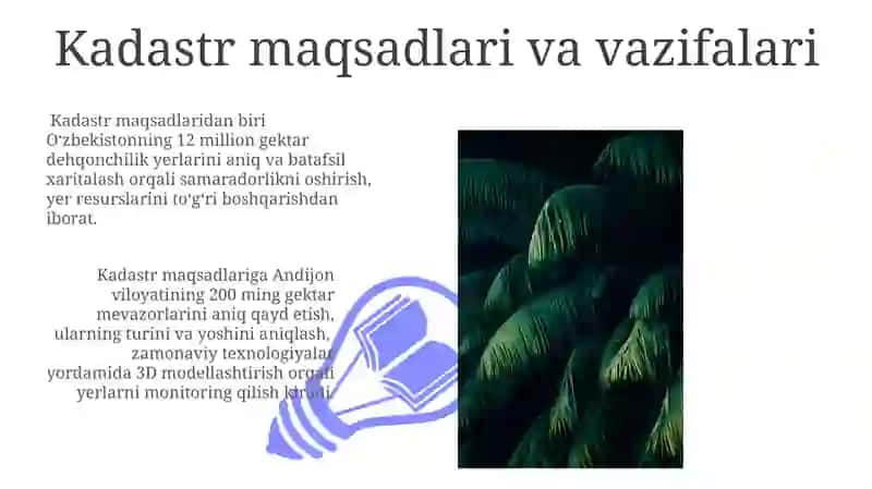 Oʻsimliklar Kadastrini Yaratish va Boshqarish 3