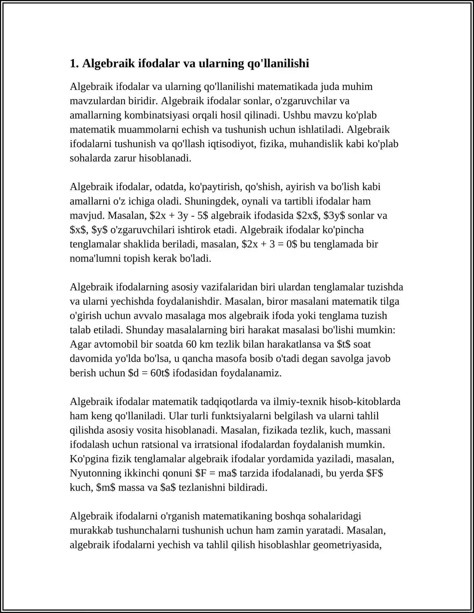 MATEMATIKA TOʻGARAKLARNI OʻTKAZISH METODIKASI 3