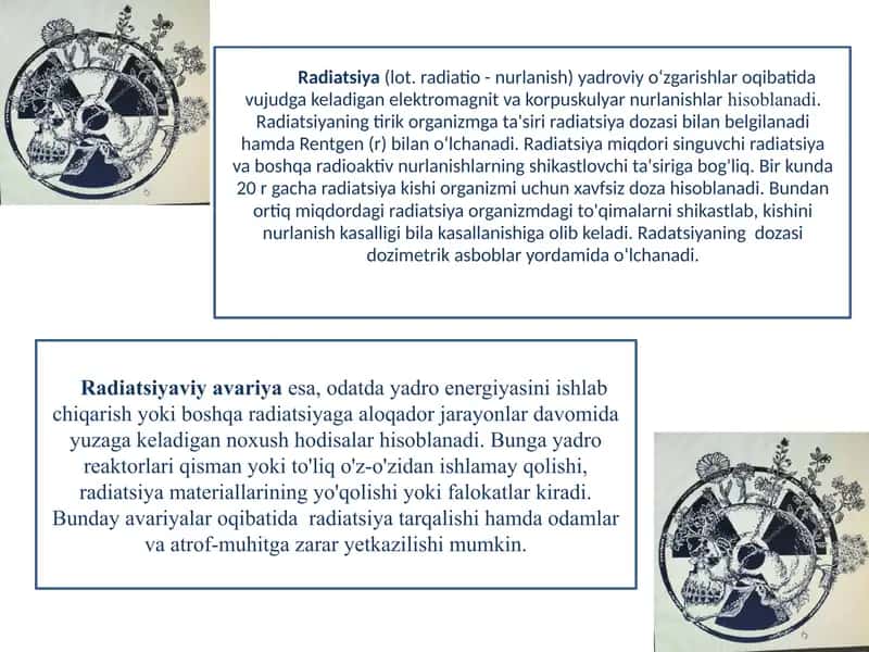 Radiatsiya va radiatsiyaviy avariyalar 3