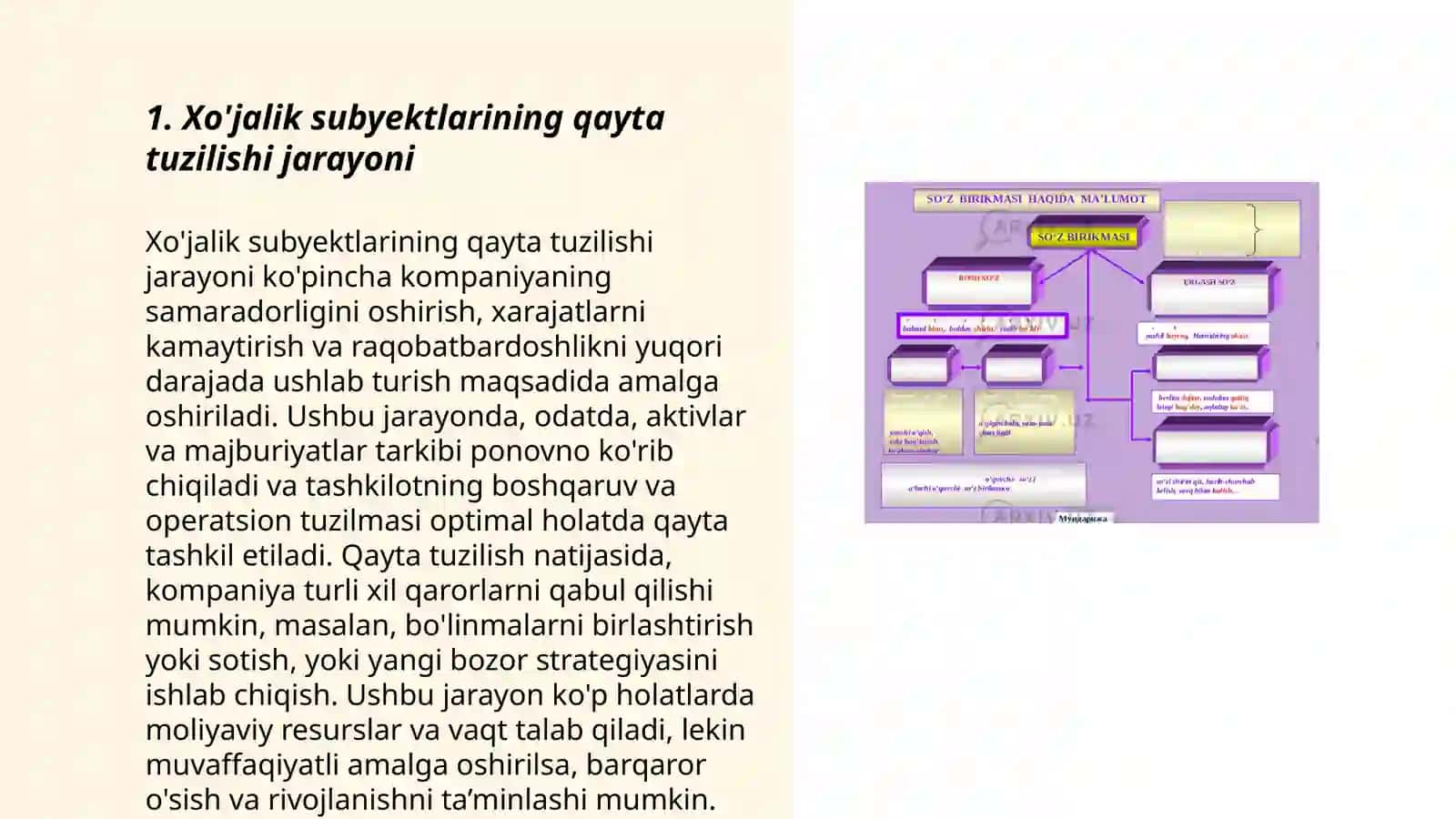 Xo'jalik subyektlarining qayta tuzilishi va yopilish jarayonida bajariladigan auditorlik amallari mazmuni 3