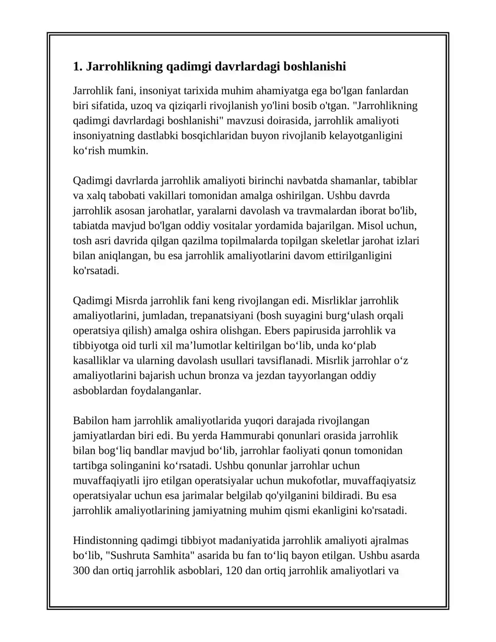 XIRURGIYA FANINING RIVOJLANISH TARIXI 3