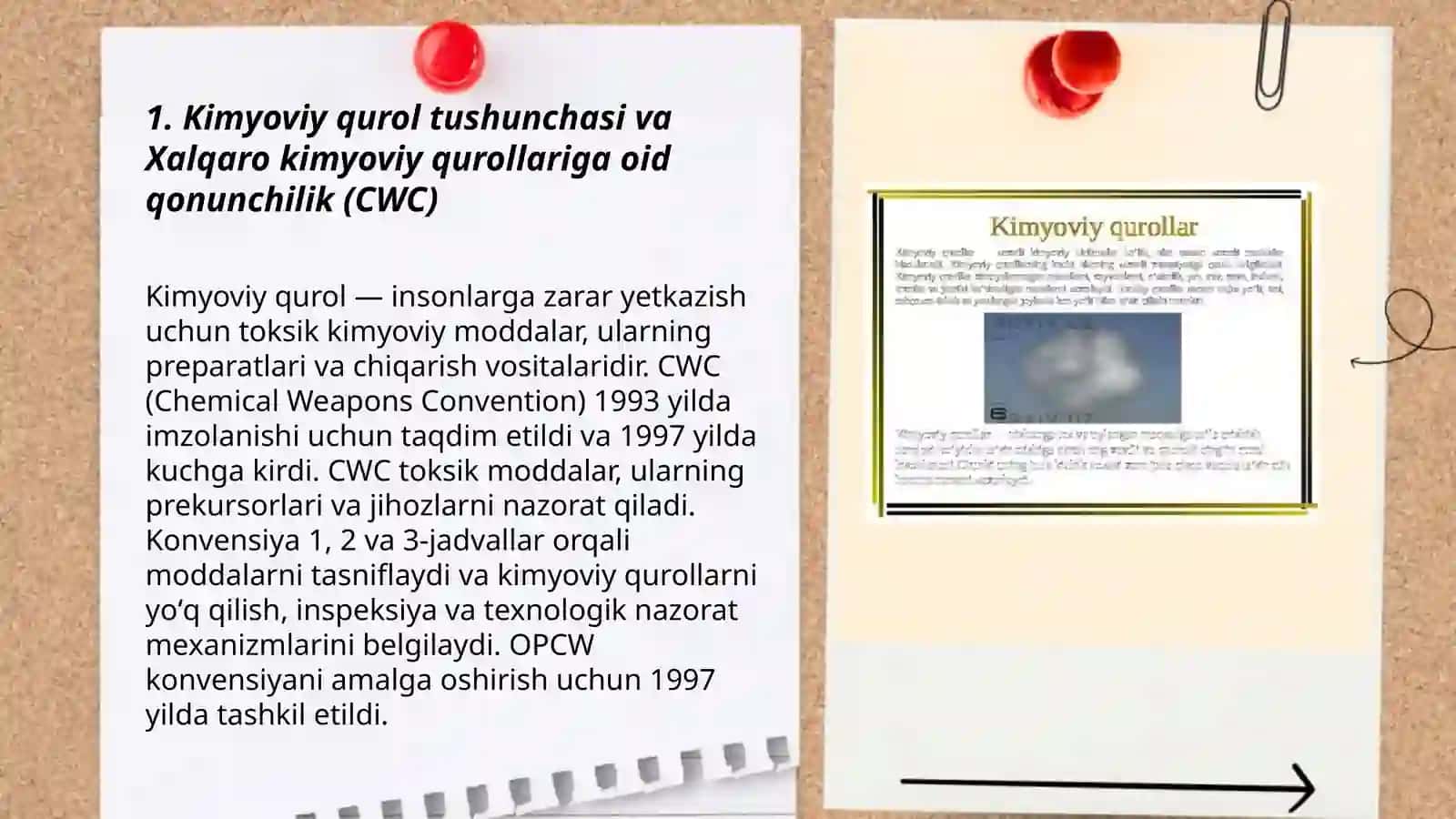 Kimyoviy qurol. Zaxarli moddalarning tasnifi. Kimyoviy vaziyatni baholash 3