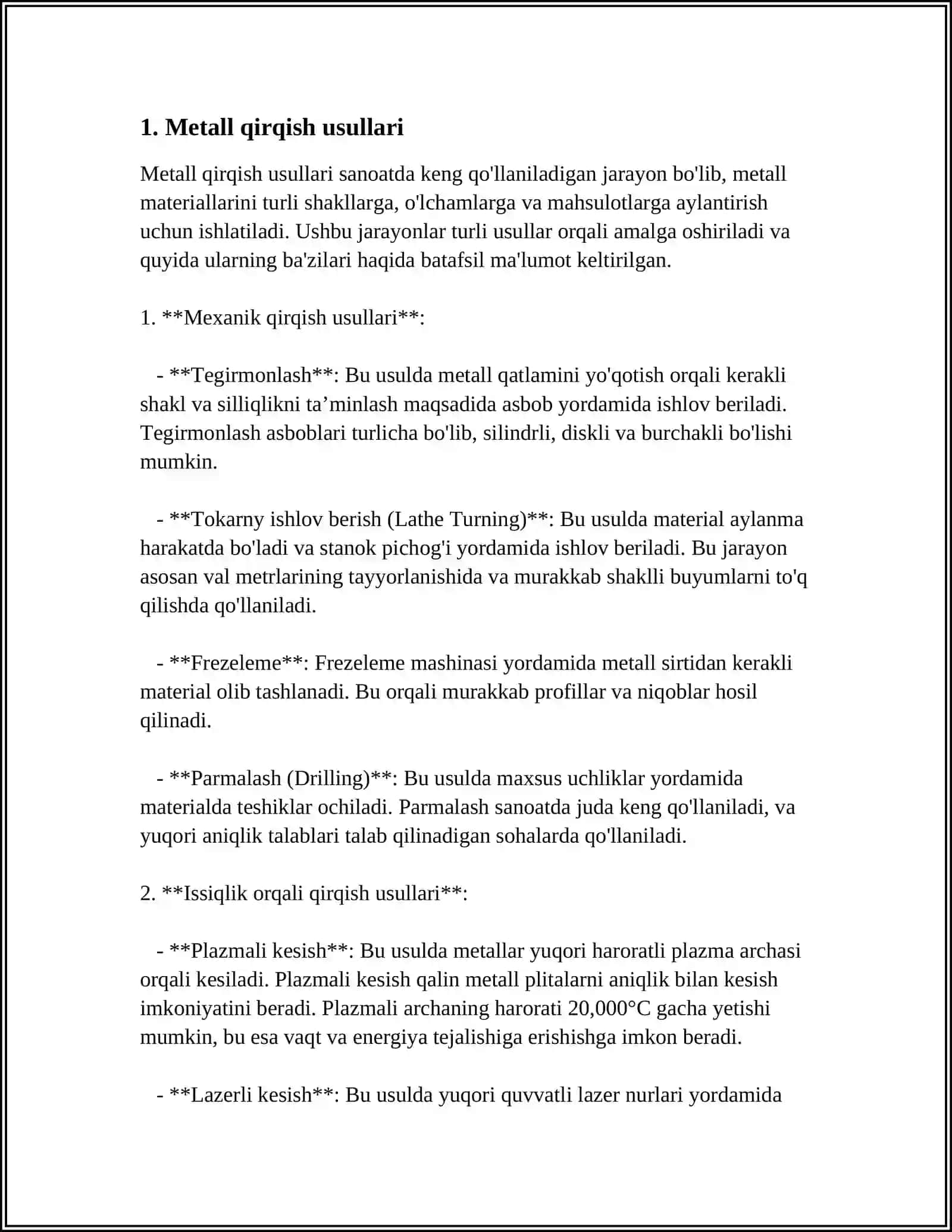 METALLARNI QIRQISH.ZUBILO YORDAMIDA YUPQA LIST METALLARINI QIRQISH 3
