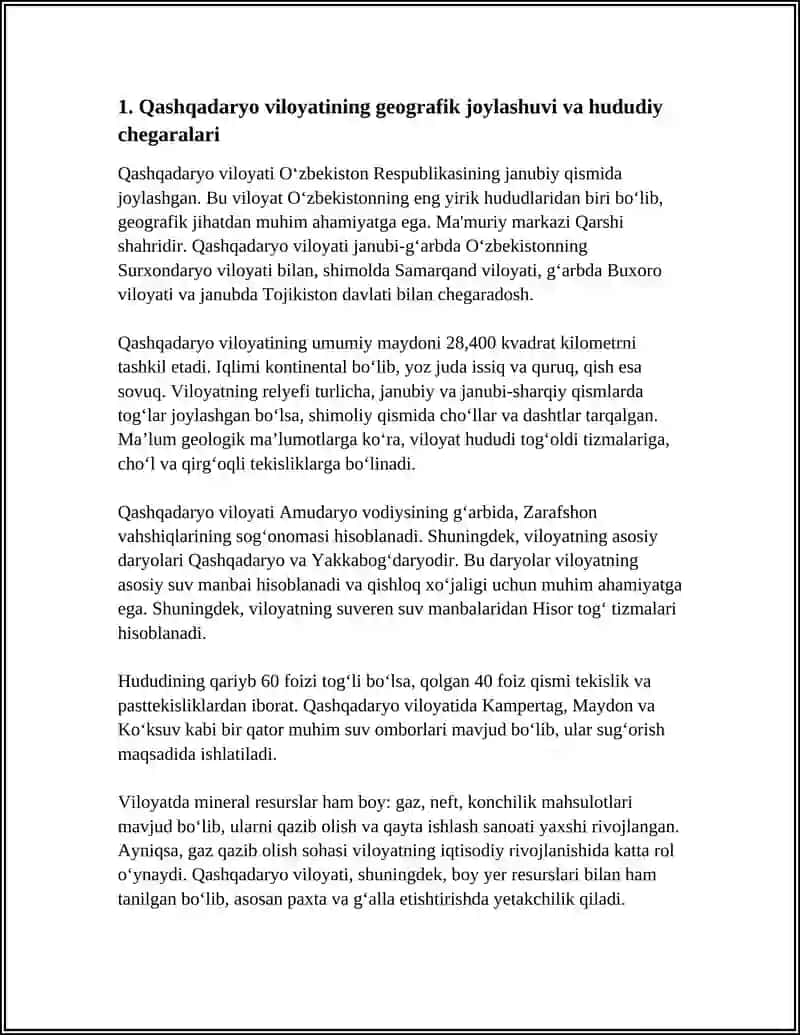 QASHQADARYO VILOYATI HAQIDA 3