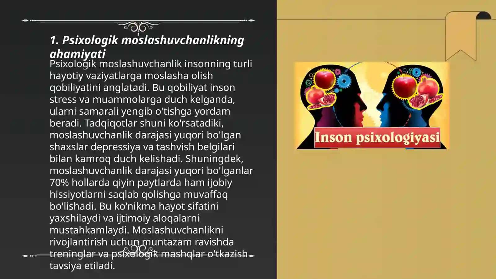 Psixologik moslashuvchanlik va muvozanatni baholash mezonlari 3