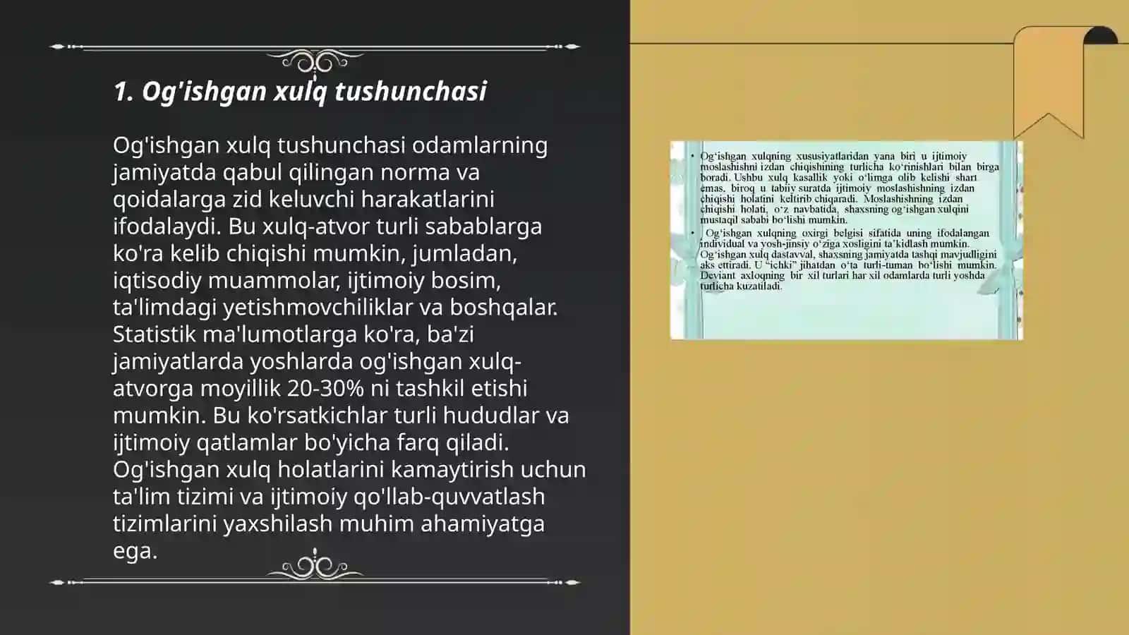 Og'ishgan xulq psixopirofilaktikasining psixologik uslublari 3