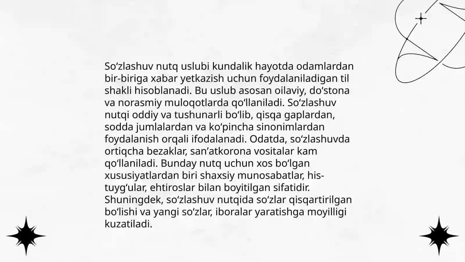 Soʻzlashuv nutq uslubi 3