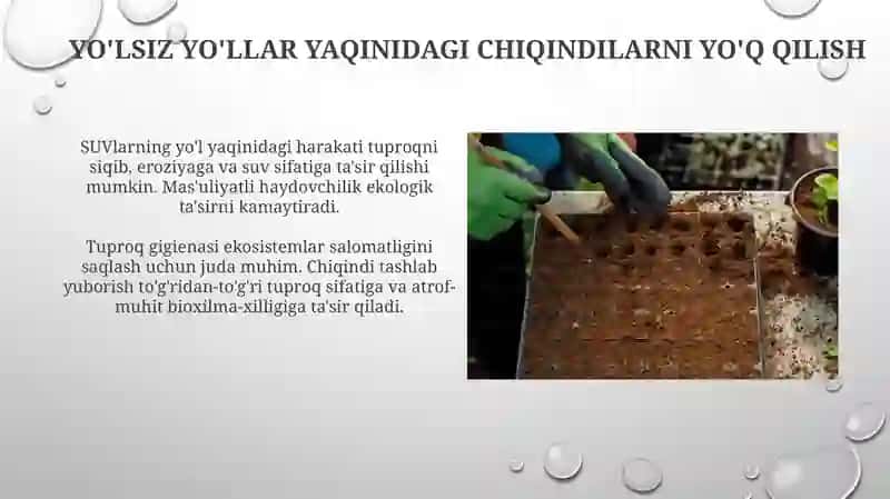 Suv va tuproq gigeynasi 3