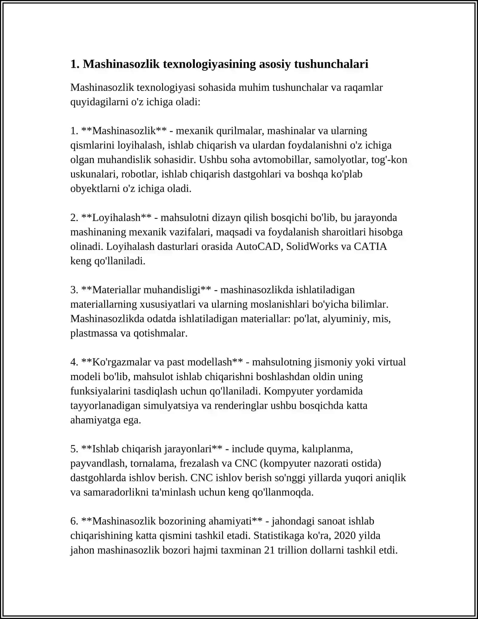 MASHINASOZLIK TEXNALOGIYASI ASOSLARI FANI. OLCHAGICH VA KESKICH ASBOBLARINI TANLASH 3