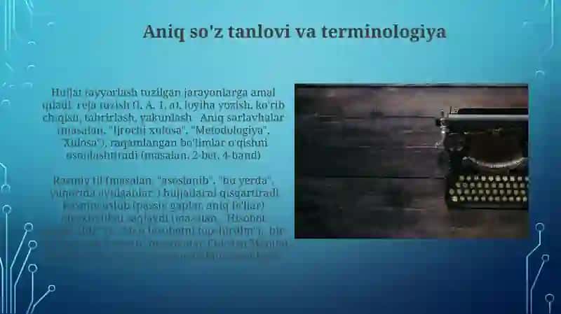 Ish yuritish tili va ayrim hujjatlarning yozilishi 3