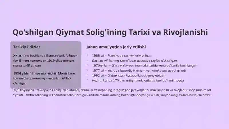 Qo'shilgan Qiymat Solig'i: Respublika Soliq Tizimining Asosiy Ustuni 3