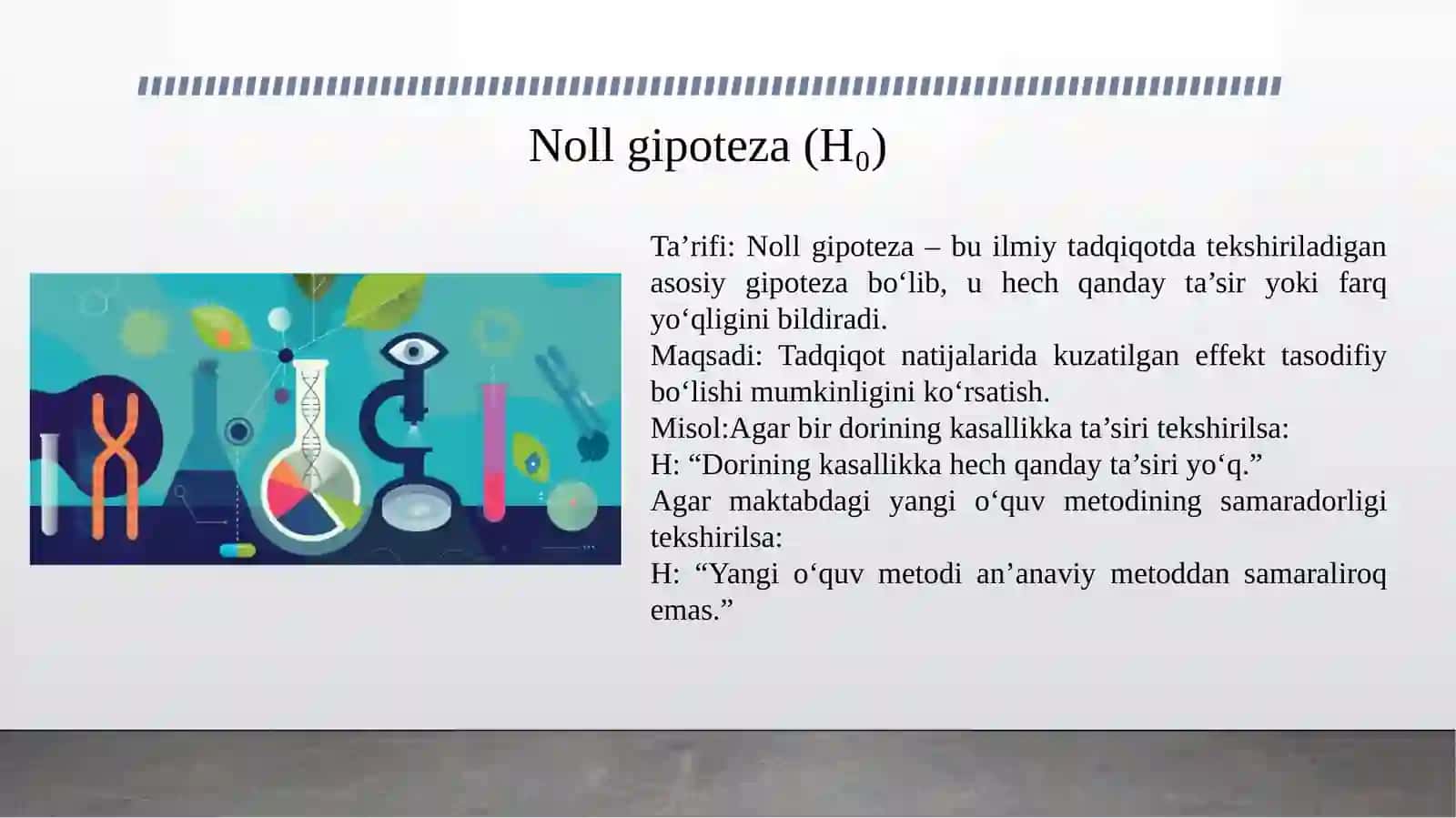Noll gipotezasi va muqobil gipoteza tushunchalari 3