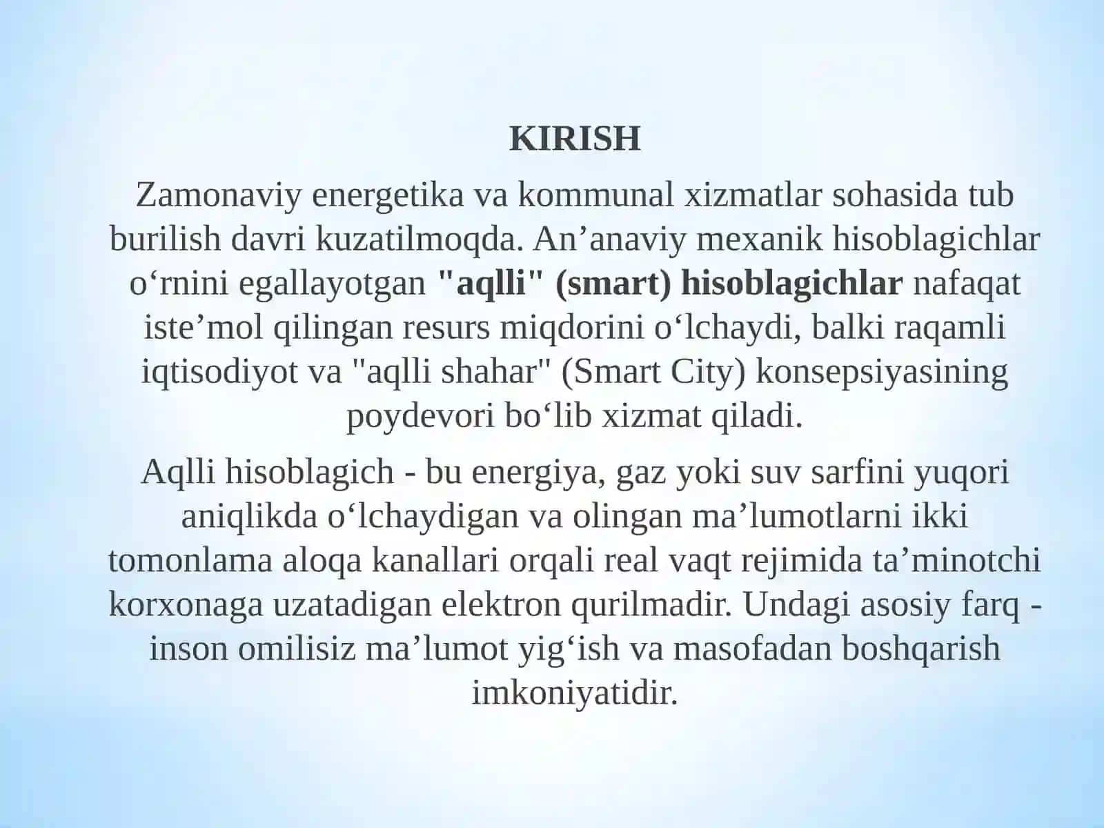 Aqlli (smart) hisoblagichlar va ularning standartlari 3