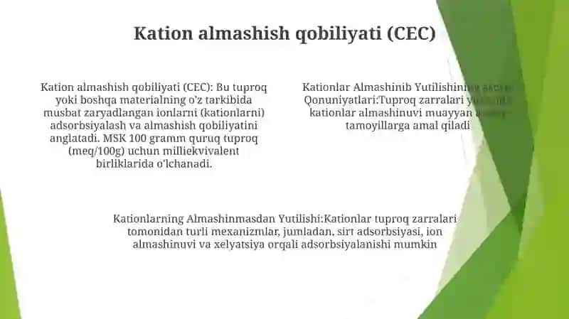 Kationlar Almashinib Yutilishining Asosiy Qonuniyatlari 3