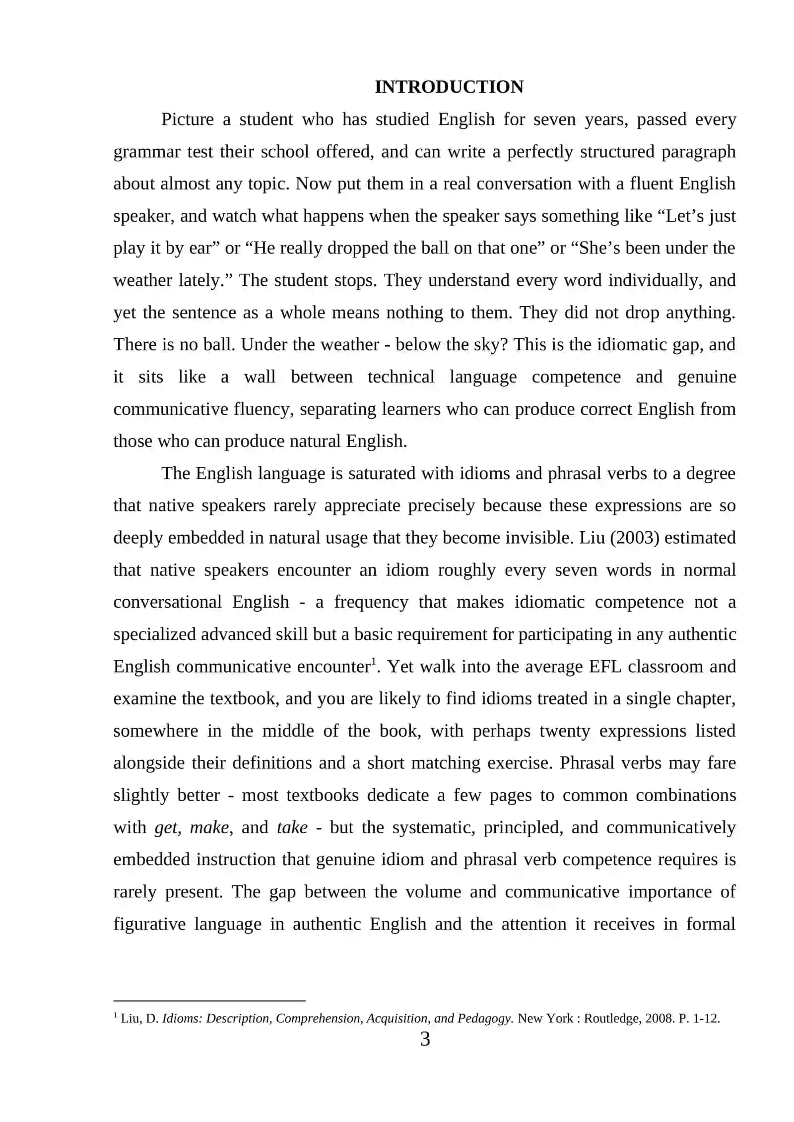 Course Paper on Teaching Idioms and Phrasal Verbs 3