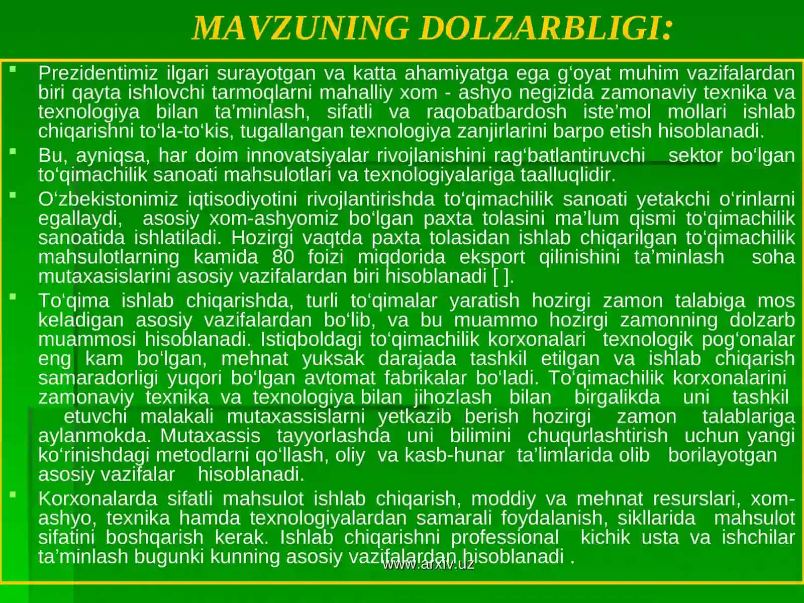 Modernizatsiyalashgan to‘quv dastgohlari 3