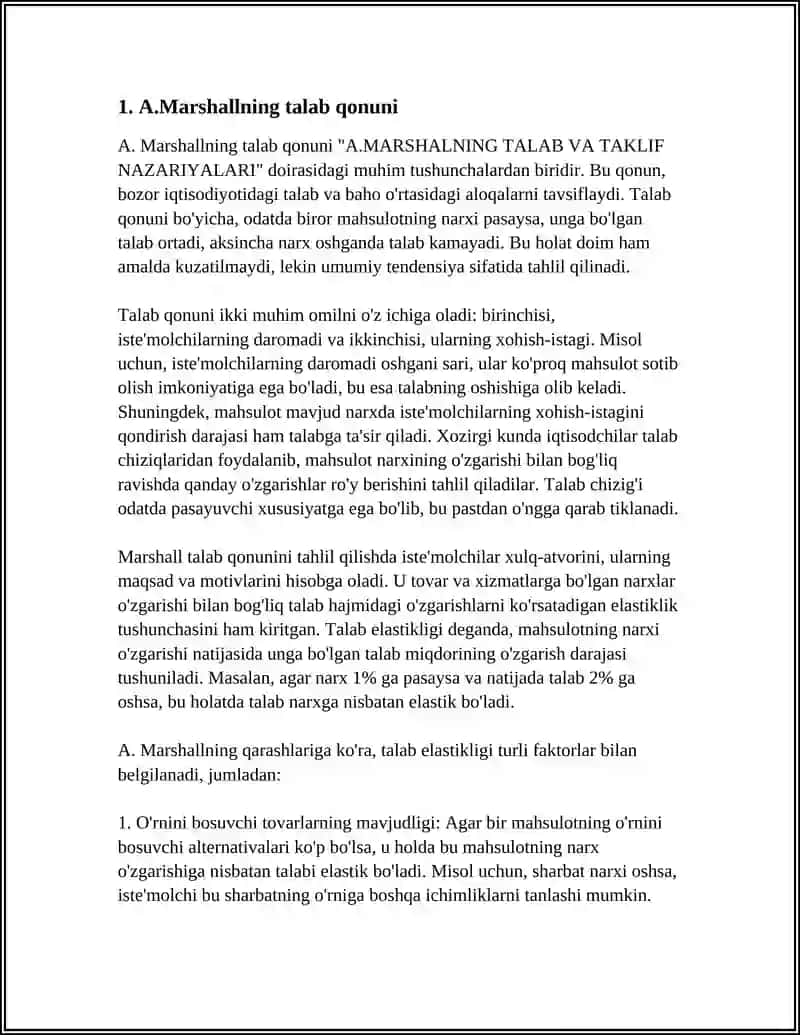 A.MARSHALNING TALAB VA TAKLIF NAZARIYALARI 3