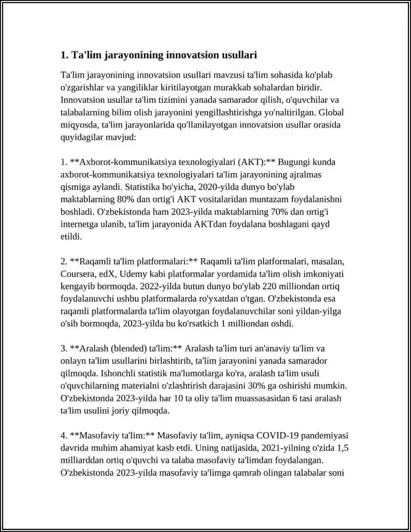 Ta'lim jarayonining innovatsion usullari 3