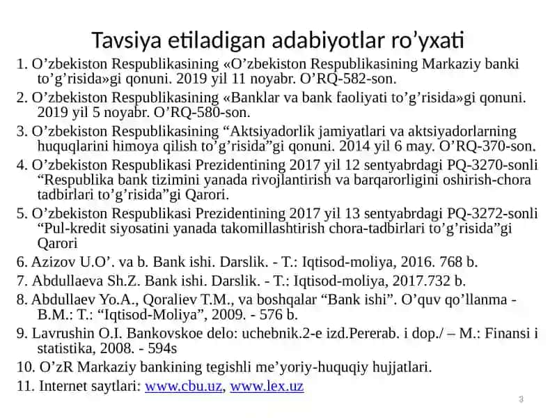 Foiz stavkalariga ta'sir qiluvchi omillar 3