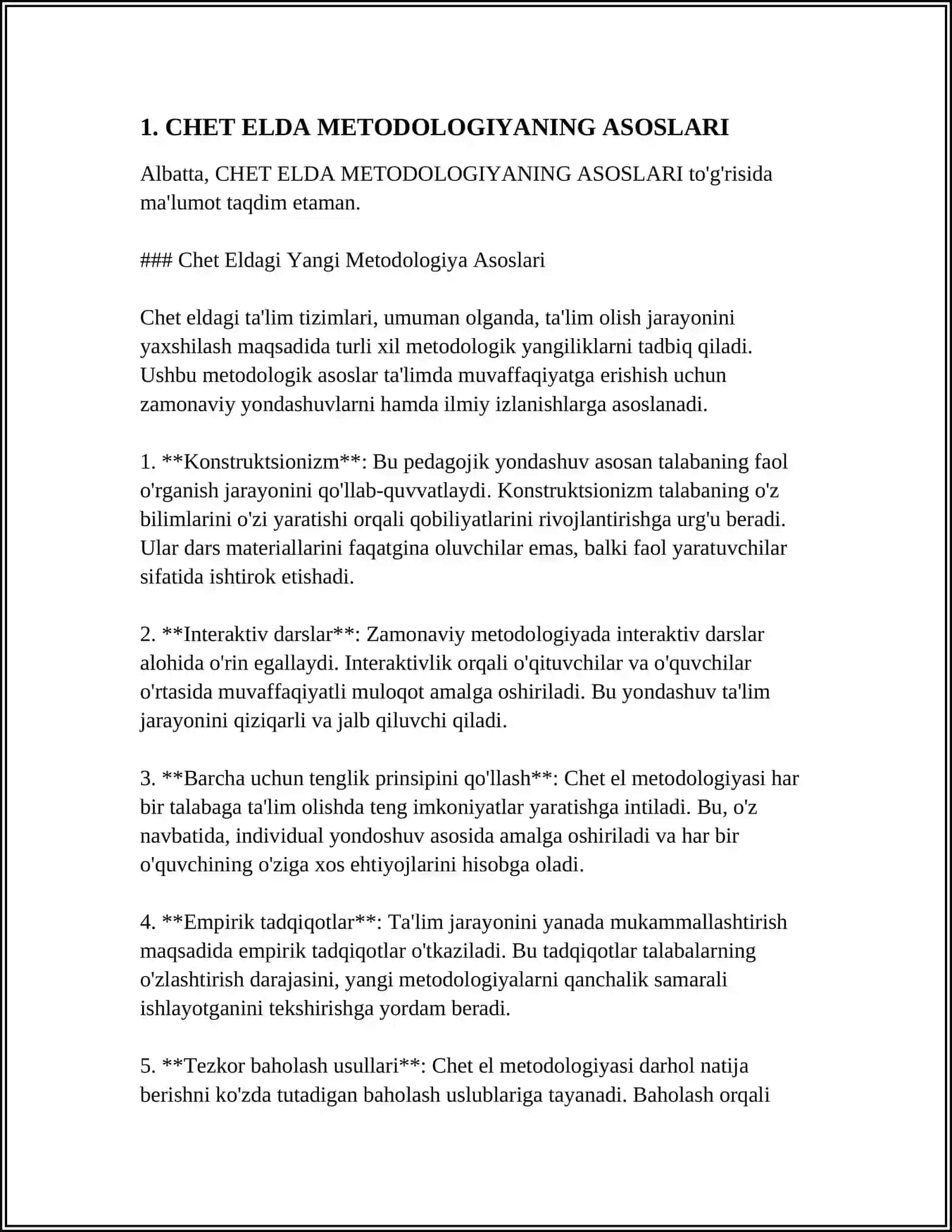 CHET ELDA METODOLOGİYANİNG ASOSLARI 3