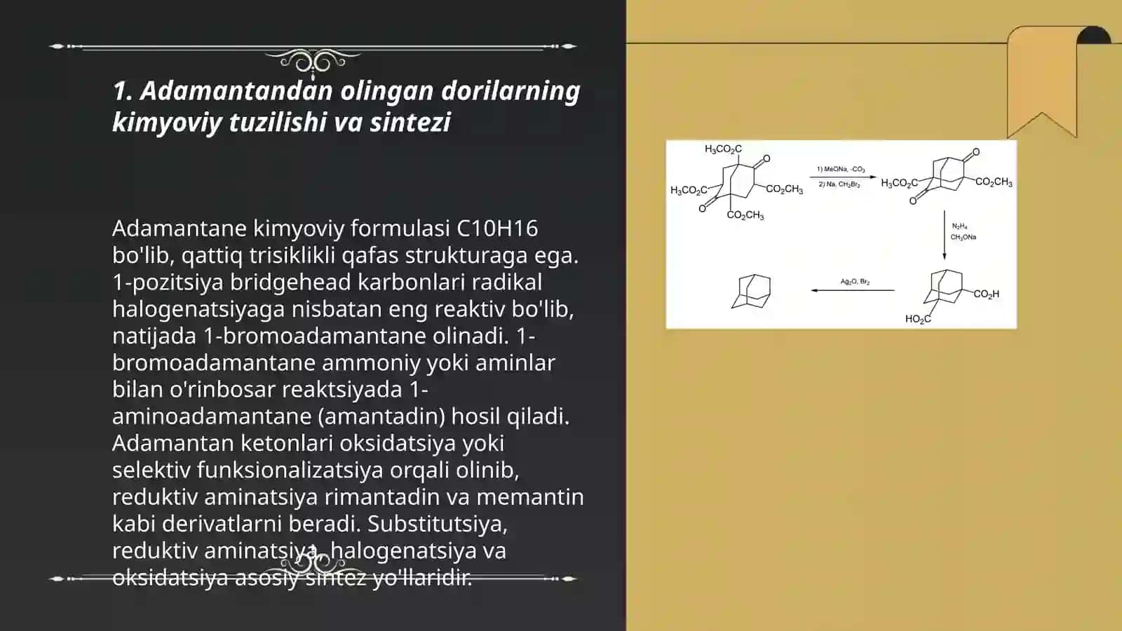 Adamantanlar guruhiga kirgan dori moddalar tahlili va ishlatilishi 3