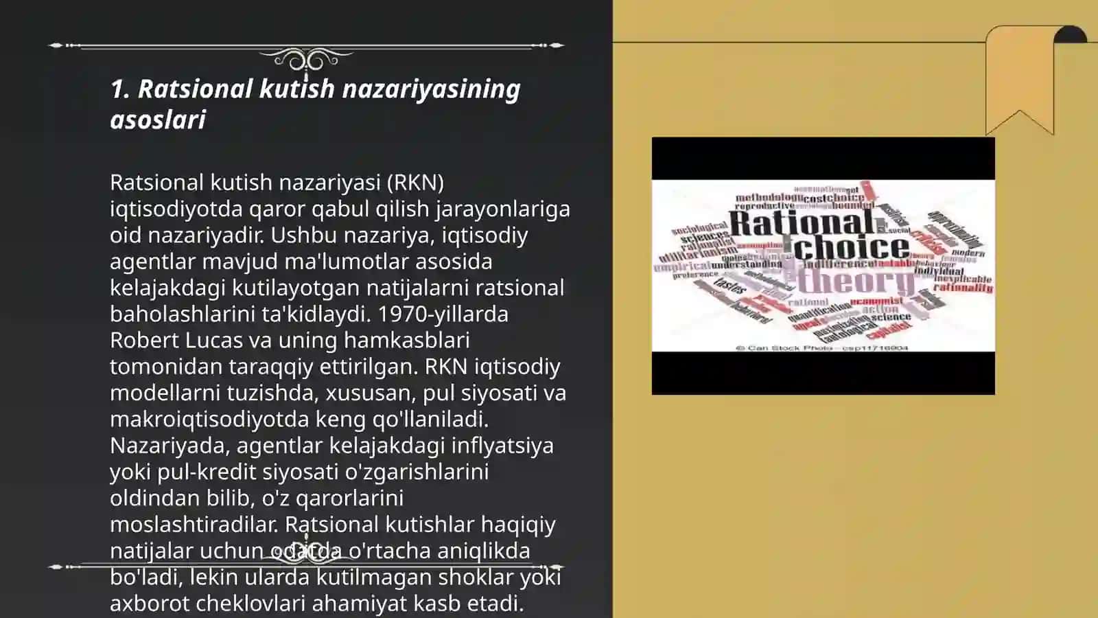 Ratsional kutish nazariyasi 3