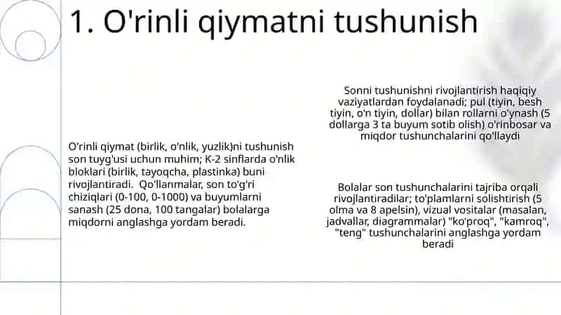 Bolalarda son va miqdor haqidagi tasavvurlarni shakllantirish 3