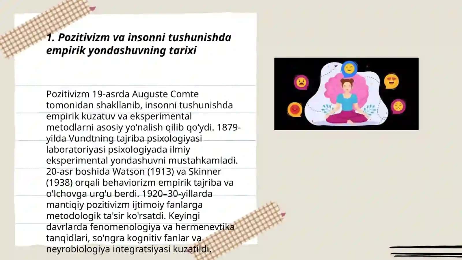 Insonni tushunishdagi pozitiv emperik va eksperimental yondashuv 3