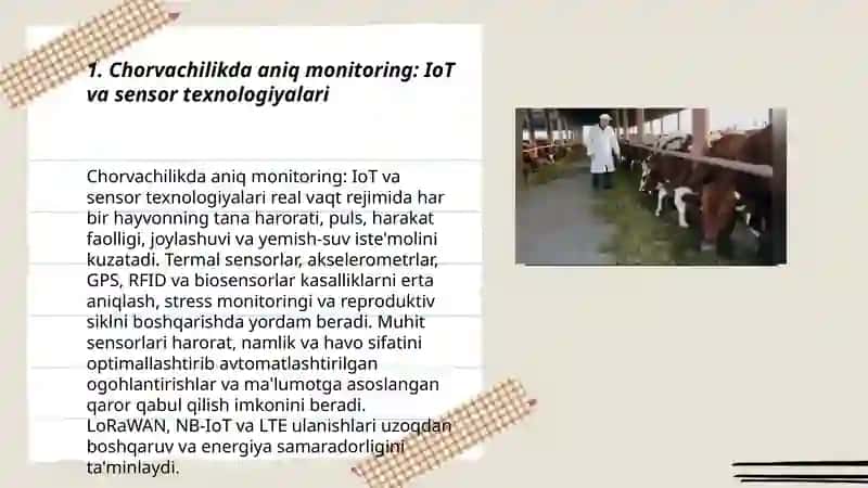 Chorvachilikda ilgʻor texnologik jarayonlarni qoʻllanilishi 3