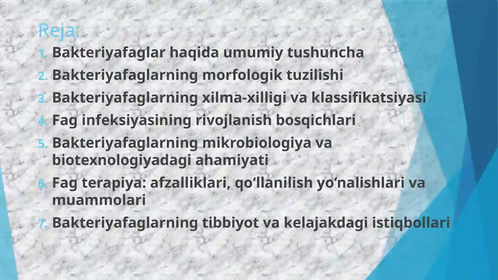 Bakteriofag uning tuzilishi, xillari, ahamiyati 3