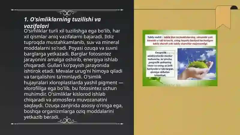 4 sinf tabiatshunoslik darsligini tahlil qilish va taqrizini yozish 3