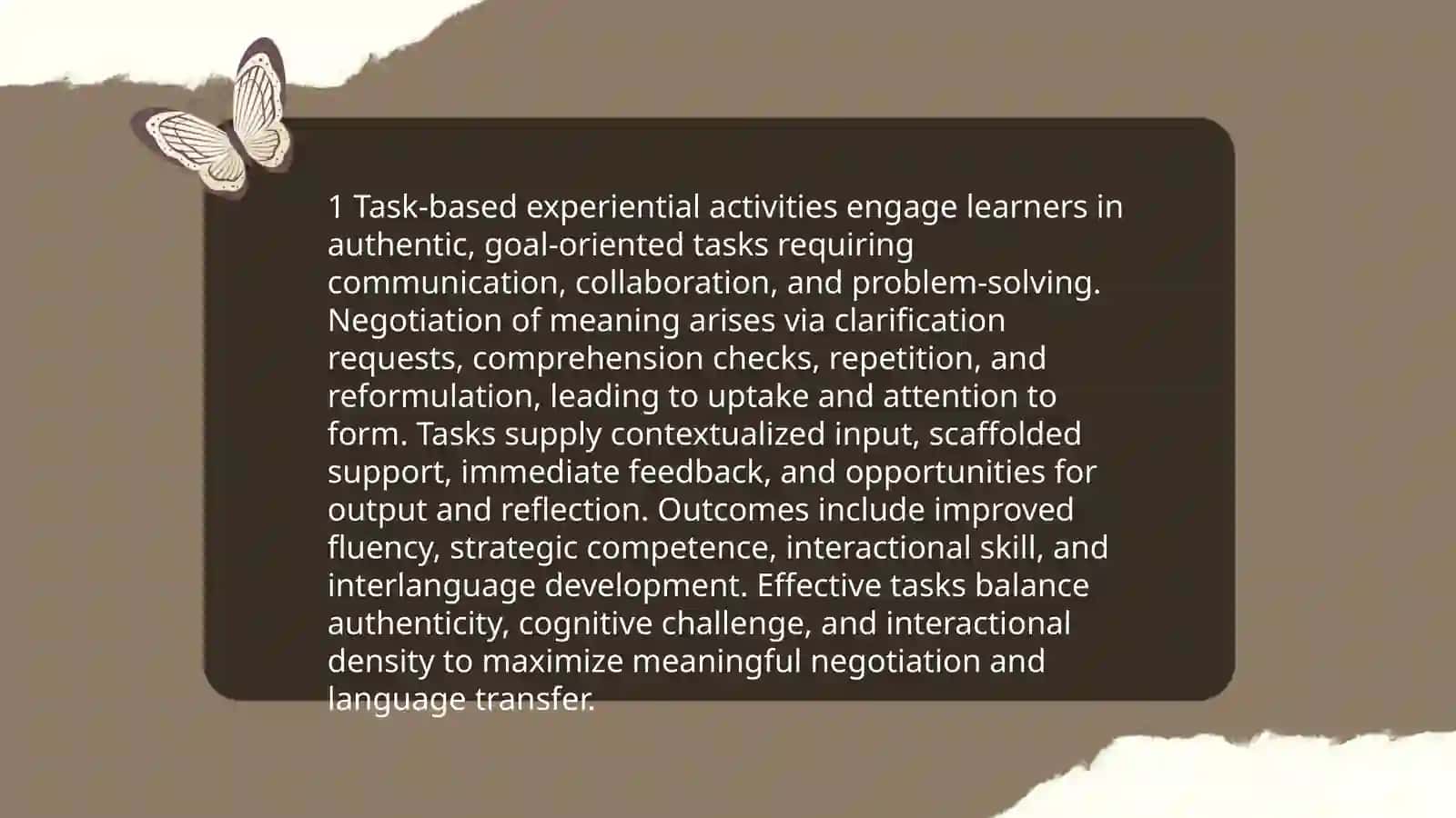Experiential and Negotiated Language Learning 3