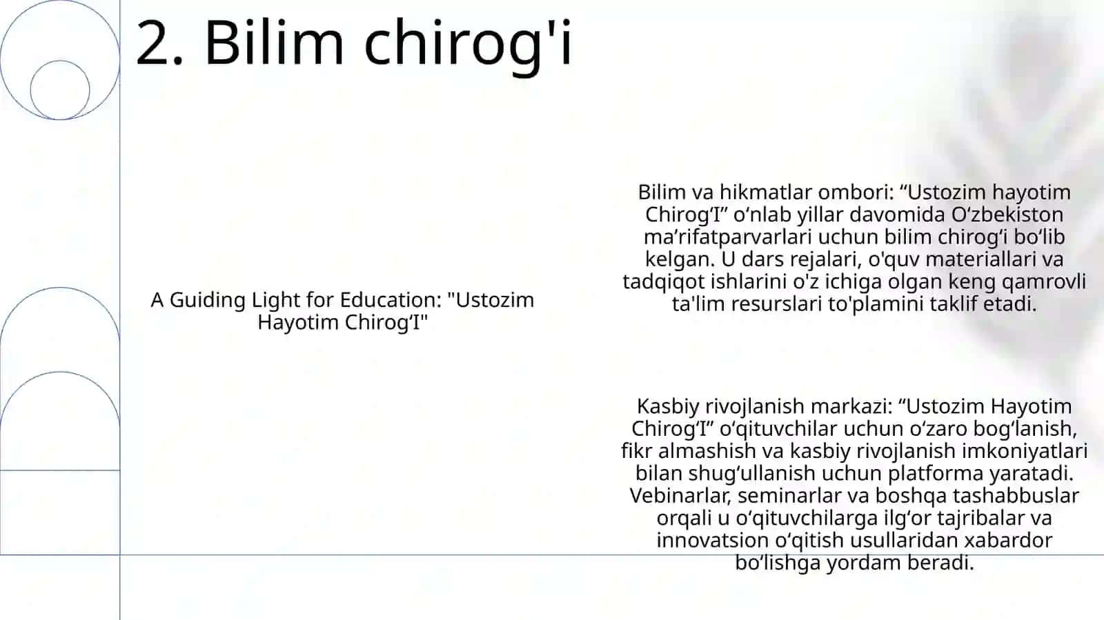 Ustozim Hayotim ChirogʻI 3