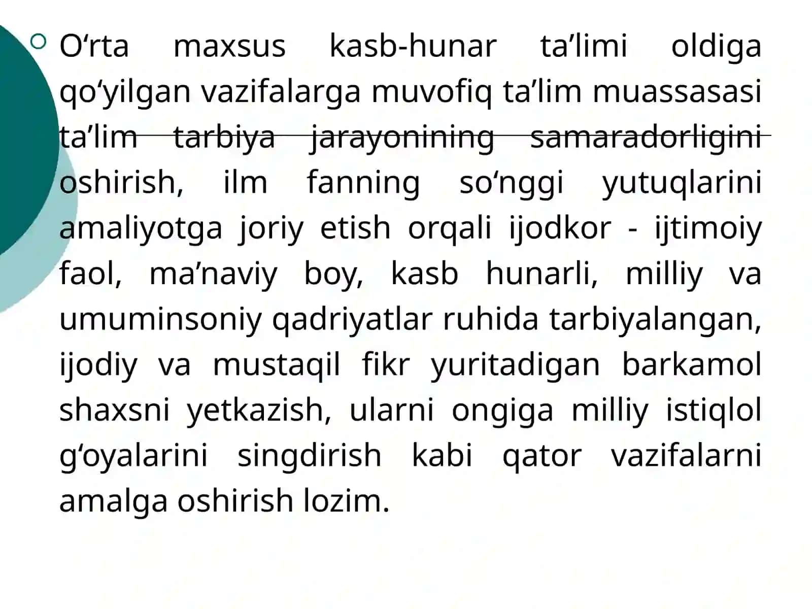 Ta’lim muassasalari uchun tabiiy fanlar bo‘yicha ish rejalarini tuzish hamda darslik va qo‘llanmalarni ko‘rib chiqish 3