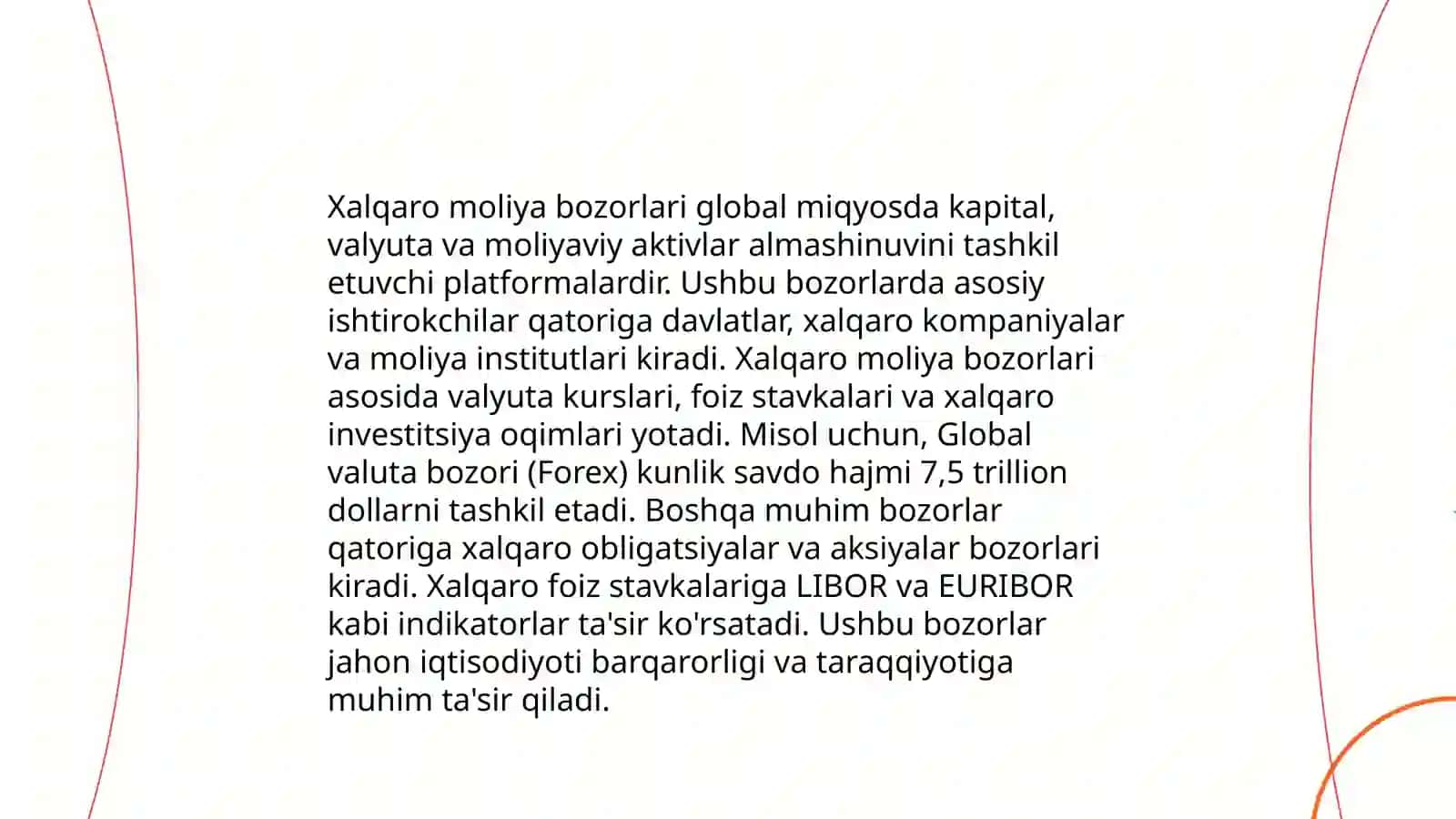 Xalqaro moliya bozorlari 3