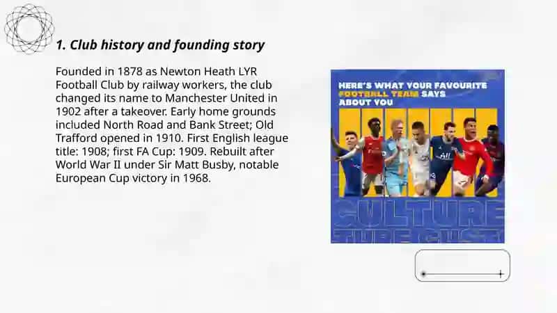 Presentation about Manchester United Football Club 3