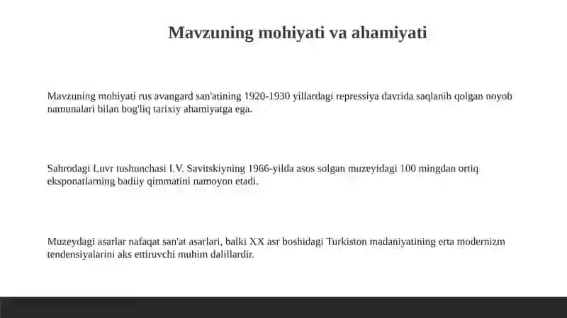 Sahrodagi Luvr: I.V. Savitskiy muzeyiga kirish 3